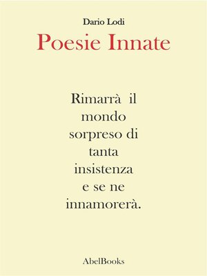 cover image of Poesie innate